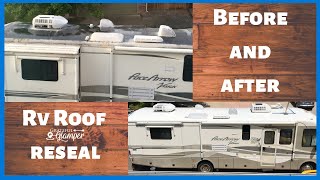 How to Apply Liquid Roof RV Roof Coating  EPDM Rubber Coatings Sealant Repair vs Replacing [upl. by Craggy895]