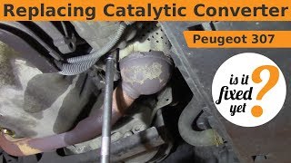 Replacing Catalytic Converter  Peugeot 307 [upl. by Mommy]