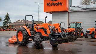 Kubota 7060 Open Station 12 Speed Tractor Package [upl. by Ynaffyt]