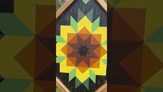 Sunflower  Barn Quilt Wood Wall Art  Sunflower Decor  Rustic Wooden Wall Decor  Fall Decorating [upl. by Eanyl]