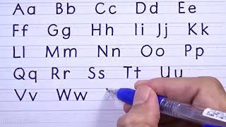 Handwriting Practice for Beginners  How to Write in Print Handwriting Letters [upl. by Tinor353]