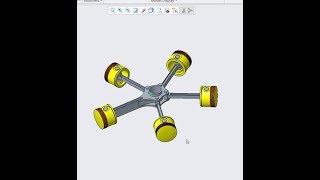 Assembly of Radial Engine in Creo [upl. by Ennairda]