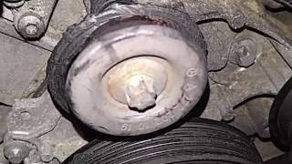 2013 C300 pulley and tensioner removal and install [upl. by Pappano]