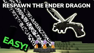 HOW TO RESPAWN THE ENDER DRAGON in Minecraft Bedrock MCPEXboxPS4Nintendo SwitchPC [upl. by Aicylla906]