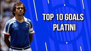 Top 10 Goals  Michel Platini [upl. by Garceau645]