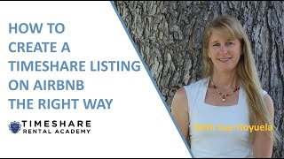 Invitation to my next workshop for timeshare owners quotHow To Create An Airbnb Listing The Right Wayquot [upl. by Paula]