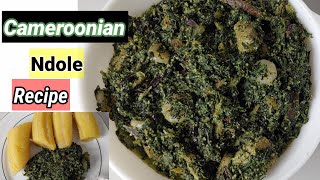 How to prepare NdoleBest and Delicious Cameroonian Ndole Recipe Bitter leave veggiesBB physiofood [upl. by Inaliak]