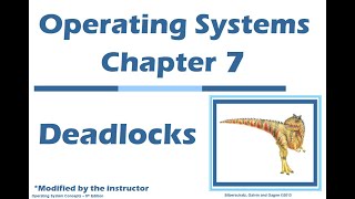 Operating Systems  Chapter 7 Deadlocks [upl. by Caitlin]