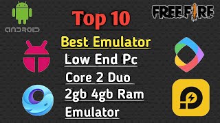 Top 10 Best Emulator For Low End Pc  Android Emulator For Free Fire 2024 [upl. by Nylevol]