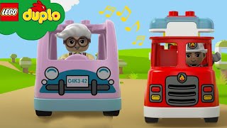 LEGO DUPLO  All Kinds of Trucks  Learning For Toddlers  Nursery Rhymes  Cartoons and Kids Songs [upl. by Adelina]