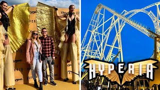 Hyperia FIRST RIDE amp Review  Thorpe Park UKs Tallest Roller Coaster [upl. by Ardnaid695]