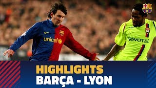 BARÇA 52 LYON  Match highlights 20082009 [upl. by Donaghue]