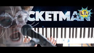 Bennie and the Jets Piano tutorial Rocketman version [upl. by Narrat]