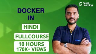 DOCKER Full Course in HINDI  Docker Tutorial for beginners in 2022  Docker Compose Great Learning [upl. by Retsbew]