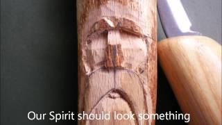 Carving a simple wood spirit [upl. by Caassi898]