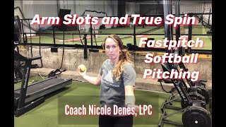 Arm slots and true spin for each pitch Fastpitch Softball Pitching [upl. by Anyahc]