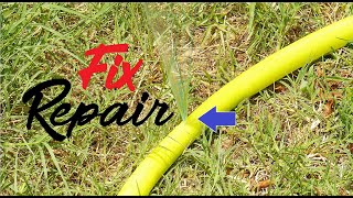 How To Repair Fix Leak Hole Water Hose Easy Simple [upl. by Yrhcaz]