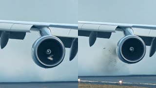 Boeing 747 BirdStrike [upl. by Ragen]