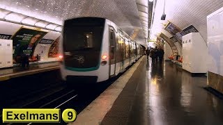 Exelmans  Ligne 9  Métro de Paris  RATP MF01 [upl. by Aihsekyw]