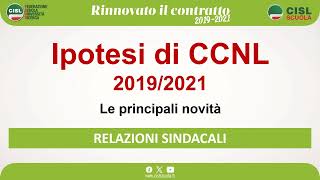 1 RELAZIONI SINDACALI CCNL 2019 21 [upl. by Zachariah131]