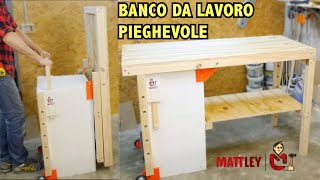 Banco da lavoro pieghevole fai da te  Folding workbench [upl. by Dawson458]