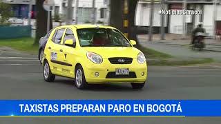 Taxistas anuncian paro ante cambios anunciados por Alcaldía de Bogotá  Noticias Caracol [upl. by Annaohj]