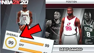 HOW TO GET 99 OVERALL in NBA 2K20 MOBILE NBA 2K20 Mobile Best Builds Tutorial [upl. by Cramer]