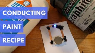 DIY Conductive Paint Recipe for paper circuits  Cheap easy and nontoxic [upl. by Ednihek]