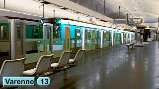 Varenne  Line 13  Paris métro  RATP MF77 [upl. by Acisej]