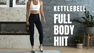 Killer FULL BODY HIIT  Kettlebell or Dumbbell Workout [upl. by Ursula503]