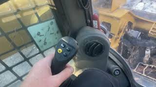 HOW TO operate a CAT 953 TRACK LOADER POV [upl. by Olleina]