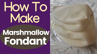 How To Make Marshmallow Fondant  DIY Fondant  MMF [upl. by Nikaniki612]