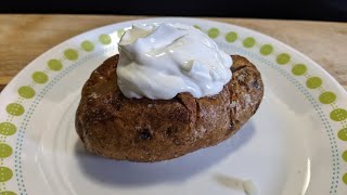 How to make baked potatoes in an air fryer EASY recipe [upl. by Erotavlas520]