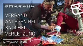 Verband bei Verstauchung und Bänderriss im Gebirge anlegen – Tutorial 3943  LAB ROCK [upl. by Mavis]