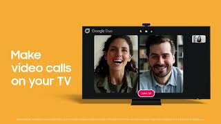 Make calls on the big screen with Google Duo  Samsung [upl. by Mich346]