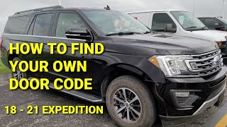 How to get Ford Door Keypad Code Easiest Way [upl. by Repip]