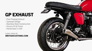 GP Exhaust for Triumph Thruxton 900  SOUND CLIP [upl. by Mal]