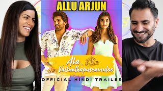 ALA VAIKUNTHAPURRAMULOO Hindi Trailer REACTION  Allu Arjun Pooja Hegde  S Thaman  Trivikram [upl. by Peppel]