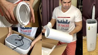 Portable Aircon Review and Installation Unboxing 12000 BTU Portable Air Conditioner Unit [upl. by Meehaf]