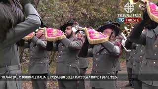 70 ANNI DAL RITORNO ALLITALIA IL PASSAGGIO DELLA FIACCOLA A DUINO  26102024 [upl. by Nageem]