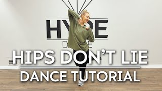 Hips Dont Lie  Shakira  Beginner Hip HopLatin Dance Tutorial [upl. by Tracy328]