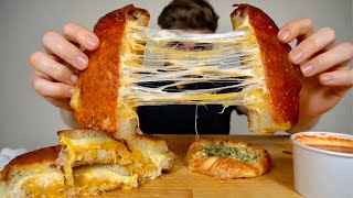 Eating the BEST GRILLED CHEESE Mukbang  some Pastries [upl. by Mitzie276]