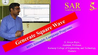 Program 5  Generate Square Wave  8051 Assembly Language Program  Keil Software [upl. by Hamrnand729]