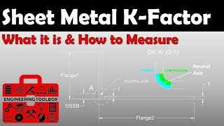 Sheet Metal KFactor What it is amp How to Measure [upl. by Ainad]