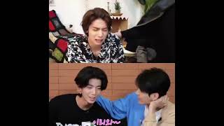 SF9 Yoo Taeyang kissing Hwiyoung then and now  sf9 fantasy hwiyoung yootaeyang hwitae kpop [upl. by Yhtir]