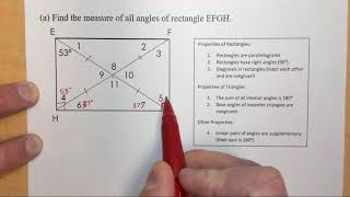 Rectangle diagonals angles [upl. by Zahavi]