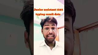 UPSSSC JUNIOR ASSISTANT 1262 FINAL RESULT DATE [upl. by Ecnahc]