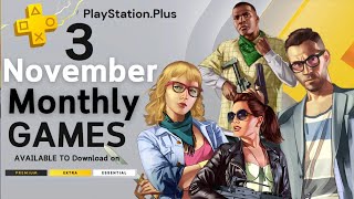 PS Plus November 3 new Monthly Games 2024 [upl. by Groeg]