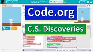 Codeorg Lesson 204 Collision Detection  Tutorial with Answers  CS Discoveries Unit 3 [upl. by Rigby]