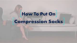 How to Put On Compression Socks [upl. by Haissi]